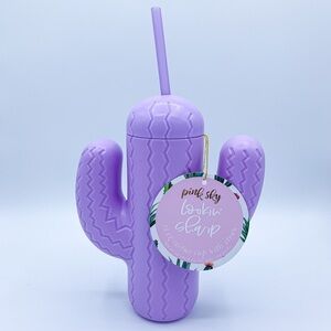 Pink Sky Lookin’ Sharp Cactus Cup w/ Straw